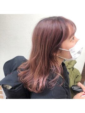 キー(kii) ピンクベージュ/ブリーチカラー　福岡　天神　薬院　20代