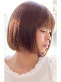 テラコッタボブ ナチュラルストレート