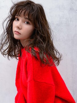 カンナ(Canna) 前髪/Aラインロング/パーマ/マロンベージュ/髪質改善/tokio/20代