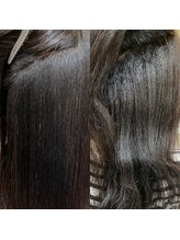 施術メニュー【髪質改善リアン式ストレート】お悩み「連珠毛、縮毛、切れ毛、どこに行っても伸びない」