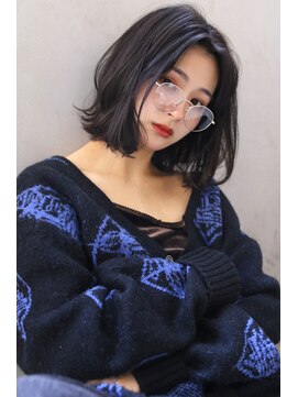 ブラン 広島八丁堀(Blanc) 【Blanc/広島】外ハネボブ_ダークアッシュ_エギョモリ