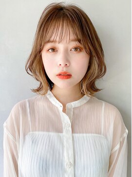 レア 表参道(L'ea) 〇黒髪クラゲヘアーオリーブグレー小顔ココアベージュ