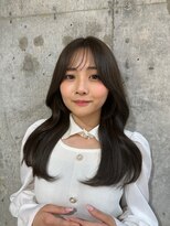 シーシンジュク 新宿南口(Sea shinjuku)&nbsp;韓国前髪×ショコラアッシュ【新宿/髪質改善/ふんわりカール】