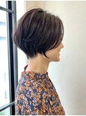 大人かわいいナチュラルショートボブ