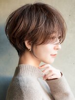 カライングドゥ(ing deux) 大人可愛い20代30代40代黒髪前下がりショートボブ丸みショート◎