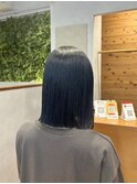 【ブリーチ１回】ネイビーカラー