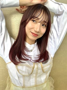 ジュエム(jouerm) ボブレイヤーカットミディアムヘア韓国ヘア前髪顔まわりカット