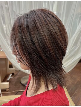 ヘアカフェ コトノハ(hair cafe Kotonoha) 【コトノハ】ボブウルフ髪質改善うるカジュアル大人かっこいい
