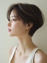 フレイムス ヘアアンドリラックス 大宮東口店(Frames) 20代30代40代ナチュラル大人可愛センターパートショートスタイル