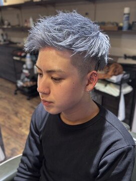 エクファフォーメン(EX-FA FOR MEN) ダークアッシュ/ニュアンスパーマ/韓国マッシュ/スペインカール