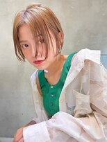 エース (ACE)&nbsp;ACE横浜　ミルクティーベージュ×顔周りカット