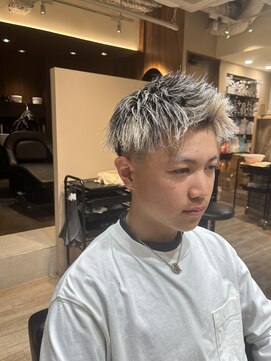 ルースト 渋谷店(ROOST) ジェットモヒカン×ホワイトメッシュ