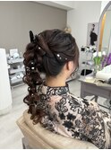 ヘアセット（編みおろし）
