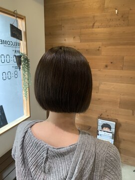 シナヘアー 清澄白河店(SHINA hair) 重め切りっぱなしボブ