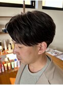 メンズナチュラルセンターパート