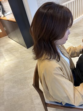 サラビューティーサイト 志免店(SARA Beauty Sight) ブラウンで引き立てる艶カラーセミロング☆山之内