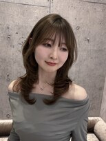 ロンドルピナス 小倉(Lond Lupinus)&nbsp;ミディアムヘア暗めカラー/デザインカラー/フェイスフレーミング