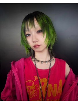 オーダーメイド/ケアブリーチカラー/ブリーチカラー/ウルフ