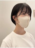 ショートボブ×アッシュベージュ