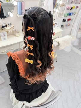 リムネ(RIMUNE) ハーフツイン/髪リボン/ハーフアップ