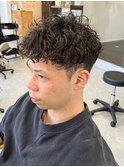 宇都宮メンズカットメンズパーマ波巻きスパイラルパーマツイスパ