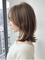 トーン 上大岡(tone.) ミディアムレイヤー”レイヤーカット*髪質改善*ベージュブラウン