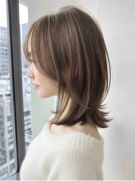 トーン 上大岡(tone.) ミディアムレイヤー”レイヤーカット*髪質改善*ベージュブラウン
