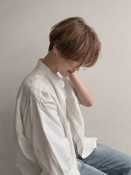 イコル(ikoru) ハンサムショートハイトーンカラーブリーチなしカラーショート