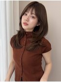 《SOYON》セミロングレイヤー モカムースカラー ひし形レイヤー