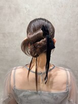 ミュウ(Miiiu)&nbsp;編み込みアップスタイルヘアセットヘアアレンジブライダルヘア