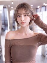 ハバナ 渋谷(HAVANA) 外ハネレイヤーボブ*前髪カット*グレージュ【ハバナ渋谷】