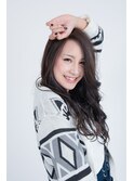 暗髪ハイライト