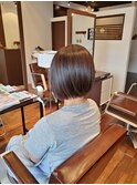 【お客様フォト】ナチュラルな前下がりミディアムボブ