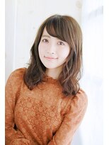 ロア ミオ 仙台駅前(Loa mio)&nbsp;【Loamio】透け感バング＆ゆるカール【30代/40代/50代/60代】