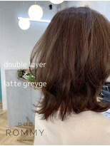 ロミー 本厚木(ROMMY.)&nbsp;シークレットハイライト◎ラテグレージュミディ☆  ROMMY.田中