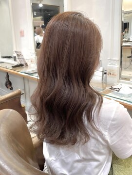 ネオリーブアイム 横浜西口店(Neolive aim) 暖色カラーオレンジブラウン ヨシンモリ巻き【横浜】