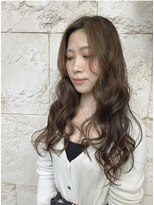 リッチアンドアンジー(RICCI&ANGIE)&nbsp;大人可愛い　ミルクティーベージュ　ゆるふわロング