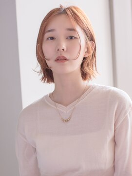 ファチュール(fAture.) 丸顔さん似合う☆30代40代小顔フェイスレイヤー　ワンサイドボブ