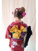 日本髪風アップ