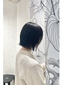 肩上切りっぱなしボブ/外ハネ/ナチュラルボブ/ミニボブ