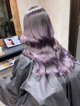 サニー 渋谷(SUNNY) バレイヤージュショコラアッシュハイライトグレージュカラー