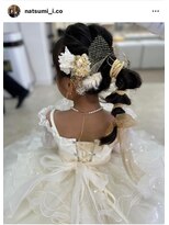 アイドットシーオー(i.co)&nbsp;七五三ヘア　ヘアアレンジ