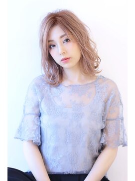 オーロ 池田店(ORO) 20代30代40代50代美髪ピンクブラウン切りっぱなしボブショート