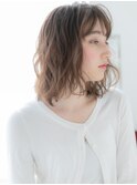 センター北/髪質改善/カーキベージュ×ふんわり波巻きボブh