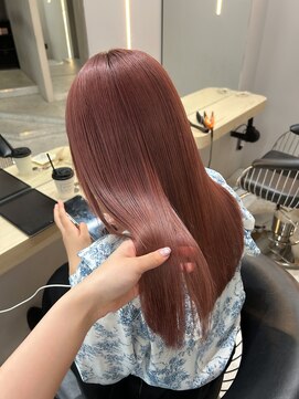 ボタン テンジン(VOTAN tenjin) ピンクカラー/髪質改善/顔周りカット/天神韓国ヘア