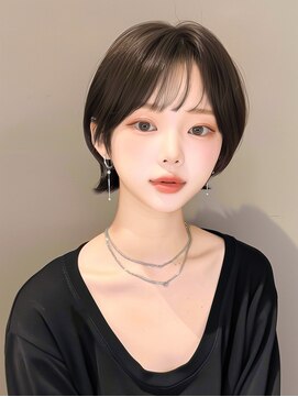 ラベストクズハ(LOVEST KUZUHA) 王道…菱形アッシュブラウンショートボブ◯20代30代40代◯