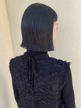 チャコレ パーチ 北千住店(Chacolle perch) オン眉バング切りっぱなしボブ