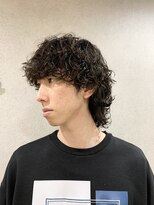 ミクマル(micmal)&nbsp;縦落ちツイストスパイラルメンズパーマ波巻きツイスパ ウルフ