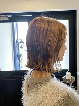 トリコ(trico) ボブ　ハイライト　切りっぱなしボブ