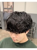 刈り上げない大人マッシュシャドウパーマ